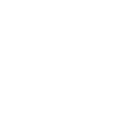 Weißes Icon einer Aktentasche und einem Graduierten-Hut.