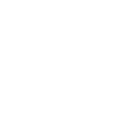 Weißes Icon eines Hauses mit einer Arbeitstasche darin, das Home-Office symbolisieren soll.