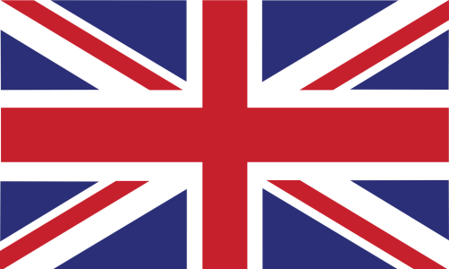 Abbildung einer Flagge des Vereinigten Königreichs.